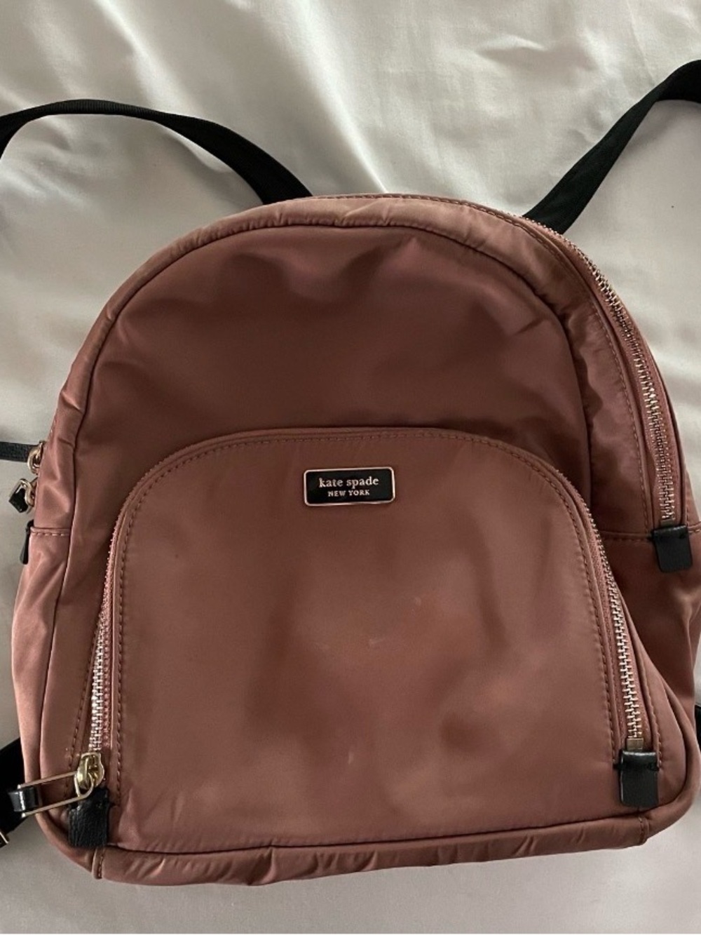 kate spade mauve nylon small backpack